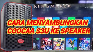 Cara menyambungkan speaker eksternal di Smart TV coocaa S3U [upl. by Ahseela298]