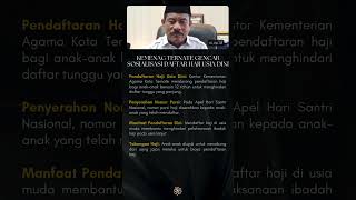 Kemenag Ternate Gencar Sosialisasi Daftar Haji Usia Dini kemenag [upl. by Jaeger755]