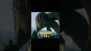 Viserion vs Rhaegal shorts houseofthedragon battle vs edit dragon gameofthrones [upl. by Barthelemy47]