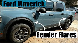 Mabett Fender Flares Ford Maverick Easy DIY Mod Looks Great [upl. by Anayad]