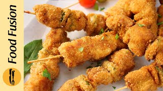 Quick and Easy Chicken Sticks Ramadan Special Recipe by Food Fusion [upl. by Rahab]