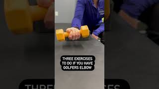 Top Three Exercises To Do For Golfers Elbow [upl. by Miksen864]