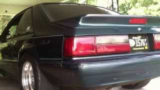 Foxbody Mustang idle amp rev w Spintech mufflers [upl. by Jahdai]