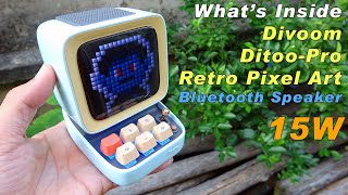 Whats Inside Divoom Ditoo Pro Retro Pixel Art Bluetooth Speaker [upl. by Atat]