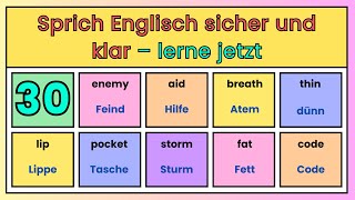 30 Werde sicher im Englisch sprechen – Nützliche Vokabeln für bessere Kommunikation [upl. by Noleta]