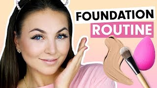 FOUNDATION ROUTINE 🧡 Base schminken für Anfänger  Schicki Micki [upl. by Latsirk]