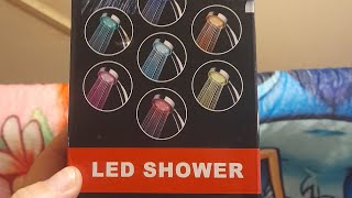 led shower head video review not long temu [upl. by Elia]