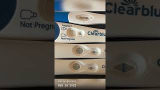 Pregnancy line progression 11 DPO  18 DPO [upl. by Corinna]