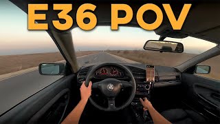 E36 POV Drive 328i  CITY DRIFTS and TOP SPEED  M52B28 Sound [upl. by Llennehc698]