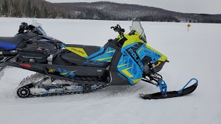 Family Day weekend sledding Ontario Trails OFSC 2020 Polaris Indy XC 850 137 [upl. by Eey645]