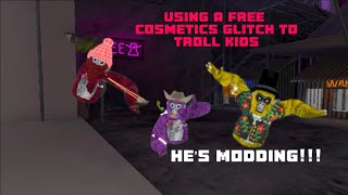 Using a free cosmetic glitch to troll kids in Gorilla Tag [upl. by Case]