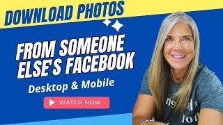 How to Save Photos From Someone Elses Facebook  Desktop 🖥️ and Mobile 📱 [upl. by Frances759]