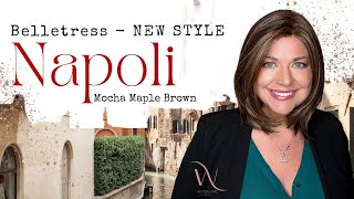 Belle Tress  NAPOLI wig review  MOCHA MAPLE BROWN [upl. by Romney]