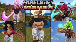 AMAZING Dragon Ball R Transformations Moves Weapons Minecraft Dragon Ball Addon [upl. by Mildrid]