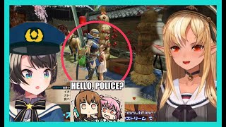 Shiranui Flare is Under Ozora Police Surveillance For Fangirling Loli  MH Rise HololiveEng Sub [upl. by Araec348]