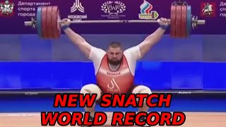 The Greatest Weightlifter of All Times  Lasha Talakhadze New Snatch World Record [upl. by Haliak]