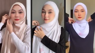 4 GAYA CANTIK – CARA SIMPLE PAKAI TUDUNG SHAWL MUDAH CEPAT KEMAS DAN BERGAYA – QotrunNada [upl. by Lerrehs145]