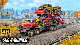 Paystar 5600TS Offroad Truck Double Decker In SnowRunner Season 14 offroad truck 4k [upl. by Clint]