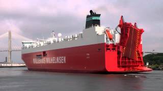 TYSLA RoRo Ship arriving in Savannah GA  7302012 [upl. by Weld]