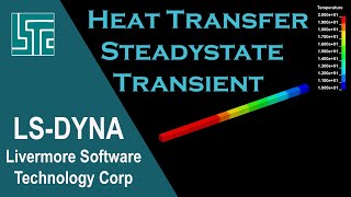 Heat Transfer SteadyState and Transient in LSDYNA R11 [upl. by Letnohs]