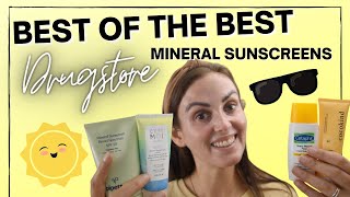 💸Drugstore Mineral Sunscreens that are ACTUALLY GOOD  Review amp TryOn [upl. by Dorelia258]