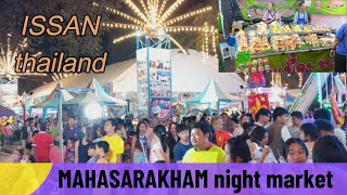 night market MAHASARAKHAM thailand [upl. by Odille850]