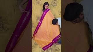 Cream Kanjivaram silk saree diwalisarees kanjivaramsilksaree handloomsaree [upl. by Etnuad]