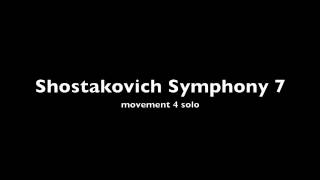 Shostakovich Symphony 7 Bass Clarinet excerpts [upl. by Jeff]