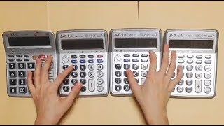 Super Mario Theme  played by Four calculators [upl. by Iives592]