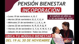 Nuevo calendario de registro para los adultos mayores de la Pensión Bienestar 2024 [upl. by Landsman190]