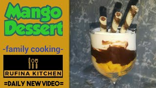 Mango Dessert  Rufina kitchen [upl. by Ylsew]