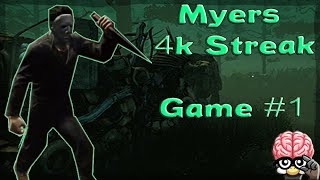 Myers 4k Kill Streak  Game 1  Dead by Daylight [upl. by Leiso]