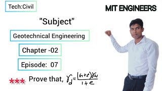 Geotechnical Engineering।। Chapter 02 ।। Prove 05।। Solution [upl. by Aeynod]