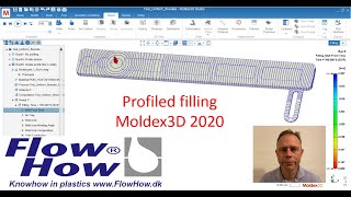 Profiled filling for better surface quality using Moldex3D simulations [upl. by Alaekim563]