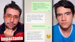 MI HERMANO CONSIGUE LA CONVERSACION CON EL ESTAFADOR mensaje impactante  TheDonato [upl. by Suirred713]