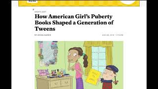 rbooks  How American Girl’s Puberty Books Shaped a Generation of Tweens [upl. by Krug391]