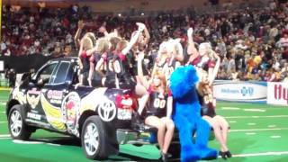 Grover Rides The Barnstormers Truck During Halftime [upl. by Arykahs]