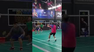 No touch grey seniorbadminton badminton trickshots [upl. by Ehman]