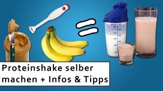 Proteinshake selber mixen 🥛 Rezept  Infos zu Glutamin amp BCAA [upl. by Yerrot510]