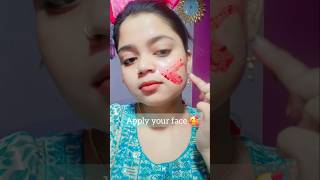 Pink Glowing face💯 ✨️ ways to get natural rad cheeks🥰glowingskin naturalreskincare shortvideo [upl. by Gwendolyn]