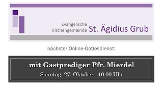 Gottesdienst am 22 nach Trinitatis [upl. by Hetti]