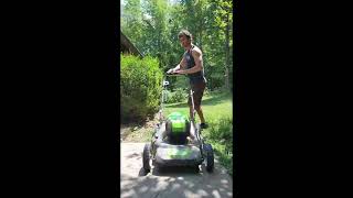 Greenworks 80v Lawn Mower Demo and In depth Review greenworks lawnmower [upl. by Lehar]