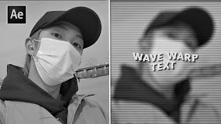 wavy text wave warp text  after effects tutorial [upl. by Tonneson]