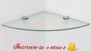 Suporte ou cantoneira de vidro para banheiro [upl. by Peacock]