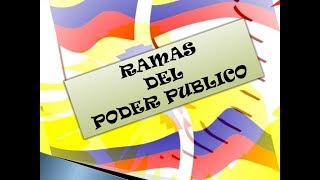 Ramas del poder público Organos de control Colombia  Video Tutorial [upl. by Vonni]