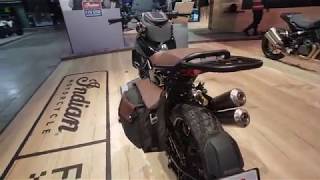 2019 Indian FTR1200 and FTR1200S Flat Track Galore Walkaround at the EICMA 2018 [upl. by Trainer]