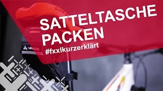 Satteltasche packen und am Fahrrad anbringen  fxxlkurzerklärt [upl. by Durman922]