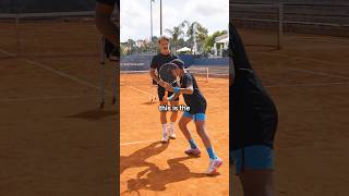 Backhand slice hack revealed ⚡🎾 tennis slice coachmouratoglou [upl. by Acissev]