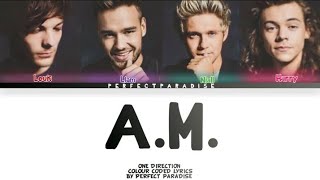 AM  One Direction  Colour Coded Lyrics [upl. by Eldrida]