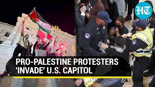 Let Gaza Live ProPalestine Jews Storm US Capitol Protest Against Israels Fury  Watch [upl. by Mckeon]